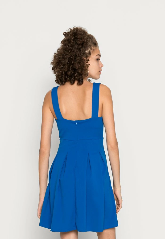 PLEATED FIT AND FLARE - Cocktail dress / Party dress - royal blue WAL G. PLEATED FIT AND FLARE - Cocktail Dress / Party Dress - Royal Blue -WAL G. Sales Store cd00c2bc141647419bb30d1e9362afa2
