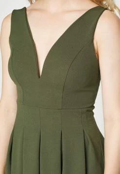 WAL G. PLAIN V NECK SKATER - Day Dress - Olive Green 4 WAL G. PLAIN V NECK SKATER - Day Dress - Olive Green -WAL G. Sales Store cd4d69623b5b4a47bba81be278ad95e8