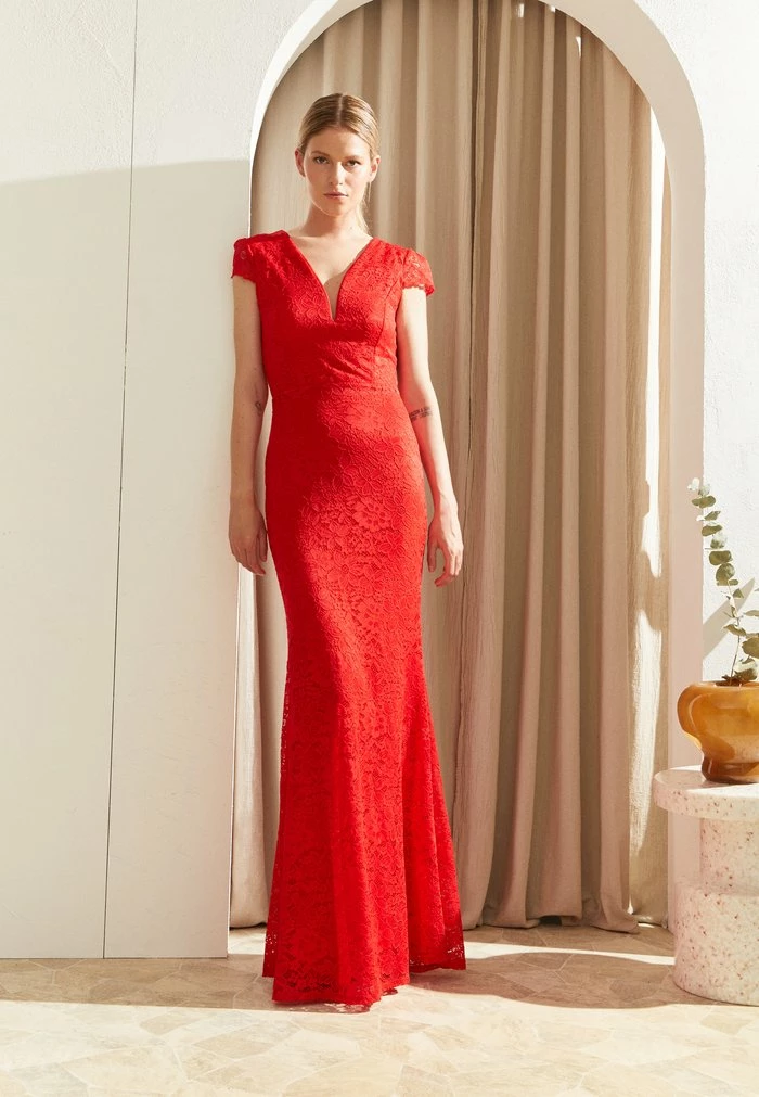 WGXZL WEDDING - SASHA LACE MIDI DRESS - Occasion wear - red WAL G. WGXZL WEDDING - SASHA LACE MIDI DRESS - Occasion Wear - Red -WAL G. Sales Store cd5301901b4d4c6daf1f60623968f4a6