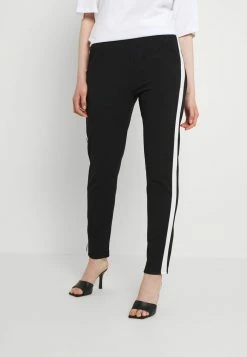 WAL G. STRIPE TROUSERS - Trousers - Black/white