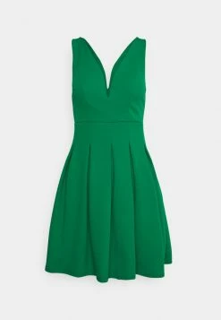 WAL G. PLEATED FIT AND FLARE - Cocktail Dress / Party Dress - Leaf Green -WAL G. Sales Store cfed1335999148dca8cb5a35792e819b