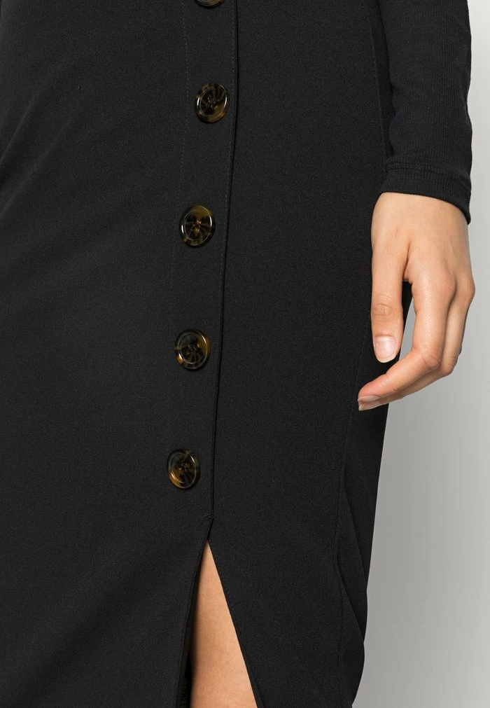 TORTOISE BUTTON SKIRT - Pencil skirt - black WAL G. TORTOISE BUTTON SKIRT - Pencil Skirt - Black -WAL G. Sales Store d0011de92db642778d3bfede8e130a66