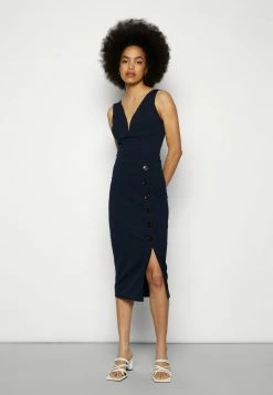 WAL G. TORTOISE BUTTON SKIRT - Pencil Skirt - Navy Blue 3 WAL G. TORTOISE BUTTON SKIRT - Pencil Skirt - Navy Blue -WAL G. Sales Store d07e50d5546f40ceb51014667008e92a