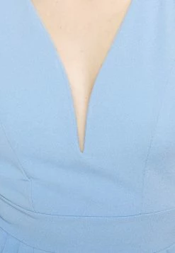 WAL G. ADDISON V NECK MIDI DRESS - Jersey Dress - Cornflower Blue -WAL G. Sales Store d3a58e69be494b91b02dcddfeadb9bb0