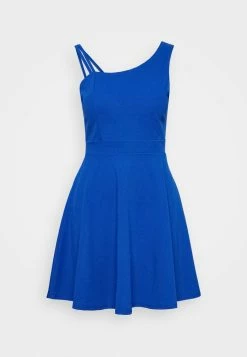 WAL G. TWO STRAP SKATER DRESS - Cocktail Dress / Party Dress - Electric Blue -WAL G. Sales Store d3fc6f359f694180842a9317675d9d29