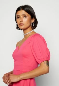 WAL G. ZALORA ONE SLEEVE SKATER DRESS - Jersey Dress - Dark Fushia -WAL G. Sales Store d46ef7cd5fa04f95be71374db9286993