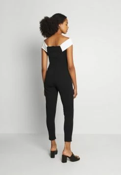 WAL G. JESSIE JAYNE CONTRAST - Jumpsuit - Black/white -WAL G. Sales Store d54079e58bbe4263a171be7db061c4bf