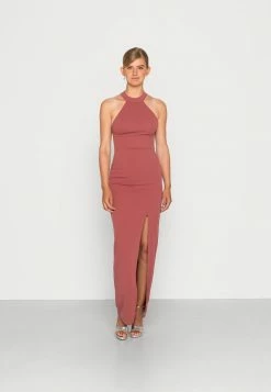 WAL G. WGXZL WEDDING - INFINITY BACK CUT OUT MAXI DRESS - Occasion Wear - Dark Mauve Pink