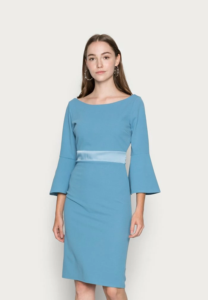 VINNIE FLARE SLEEVE MIDI DRESS - Jersey dress - cornflour blue WAL G. VINNIE FLARE SLEEVE MIDI DRESS - Jersey Dress - Cornflour Blue -WAL G. Sales Store d6388afd374647038def857566b4ffb9