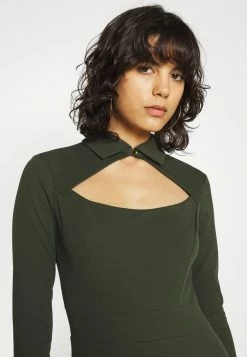 WAL G. HOLLY CUT OUT MIDI DRESS - Jersey Dress - Khaki -WAL G. Sales Store d67135c288324fe797e76c200f76c79e
