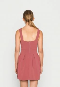 WAL G. V NECK SKATER - Cocktail Dress / Party Dress - Dark Mauve Pink -WAL G. Sales Store d7bf22a412df4380a7c35cfa57a1edcc