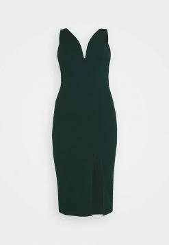 WAL G. V NECK PLUNGE MIDI DRESS - Jersey Dress - Forest Green 4 WAL G. V NECK PLUNGE MIDI DRESS - Jersey Dress - Forest Green -WAL G. Sales Store d8c433f8d14941b6ba8a564b00bb9a4b