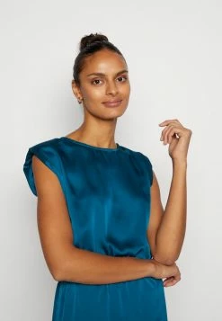 WAL G. ALI ROUCHED - Cocktail Dress / Party Dress - Teal Blue -WAL G. Sales Store d921f135b90f417cadd9f8104feff3bf