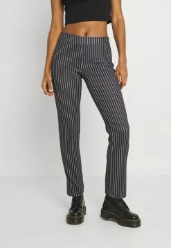 WAL G. PIN STRIPE SKINNY TROUSERS - Trousers - Black/white