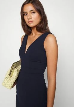 WAL G. V NECK MIDI - Jersey Dress - Navy Blue -WAL G. Sales Store d9882657945247e48dc388cea900e611