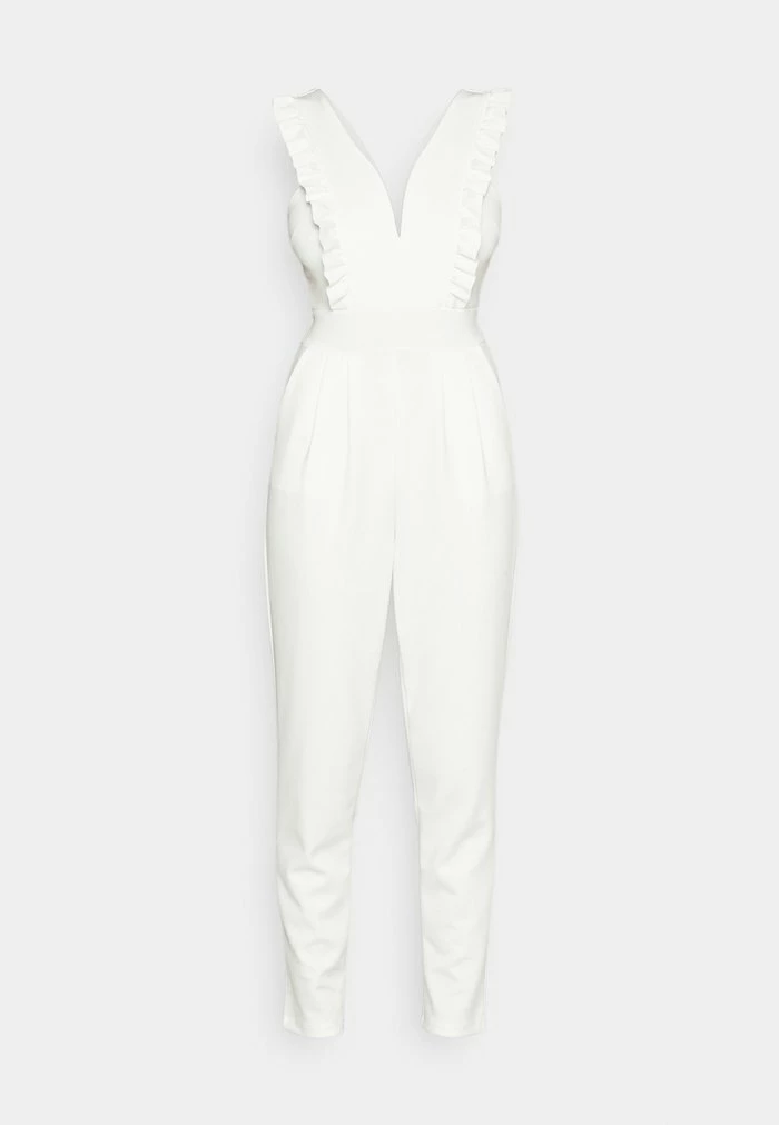 RAYNA RUFFLED - Jumpsuit - white WAL G. RAYNA RUFFLED - Jumpsuit - White -WAL G. Sales Store d9bb82b22c46461797c6d331e67e2ec9