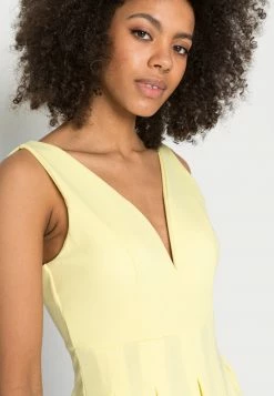 WAL G. PLEATED FIT AND FLARE - Cocktail Dress / Party Dress - Baby Yellow 4 WAL G. PLEATED FIT AND FLARE - Cocktail Dress / Party Dress - Baby Yellow -WAL G. Sales Store da2ee11337224ff78b9fe6e8b0c6b7de