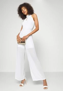 WAL G. FIONA CUT OUT NECK - Jumpsuit - White -WAL G. Sales Store da98cb25a65440b780c3a05532ccc619
