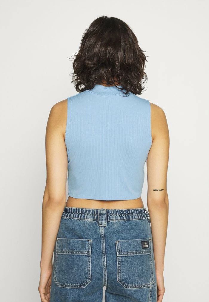 PATON HIGH NECK VEST - Print T-shirt - cornflour blue WAL G. PATON HIGH NECK VEST - Print T-shirt - Cornflour Blue -WAL G. Sales Store db1e9bf0a0554964bd038a5e763f219d