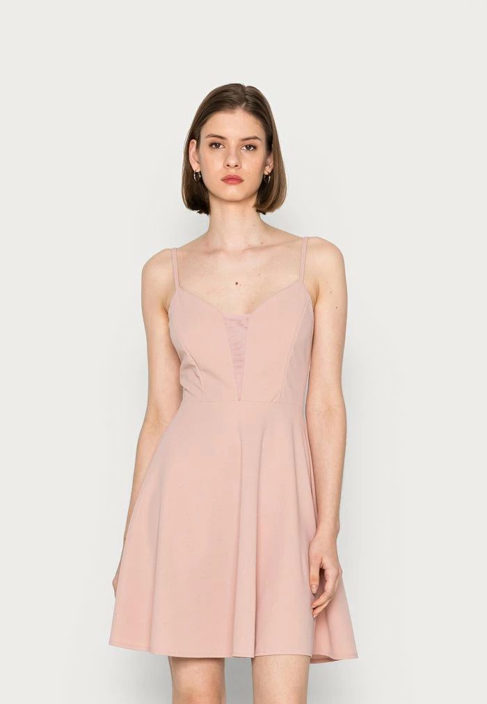 XANTHE V NECK SKATER DRESS - Cocktail dress / Party dress - blush pink WAL G. XANTHE V NECK SKATER DRESS - Cocktail Dress / Party Dress - Blush Pink -WAL G. Sales Store db7b0d0af4ab4b879060d83b87e45d35