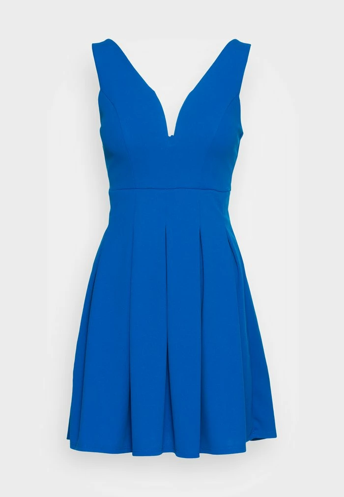 PLEATED FIT AND FLARE - Cocktail dress / Party dress - royal blue WAL G. PLEATED FIT AND FLARE - Cocktail Dress / Party Dress - Royal Blue -WAL G. Sales Store dbec4593db6641458e4fd65a7e3cb87e
