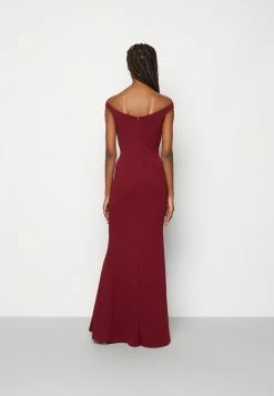 WAL G. KAI OFF THE SHOULDER MAXI DRESS - Occasion Wear - Berry Wine -WAL G. Sales Store dc17cb62e0a1409fbabff272e3d58d94