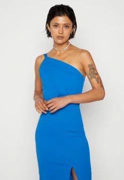 WAL G. TOM ONE SHOULDER MIDI - Cocktail Dress / Party Dress - Electric Blue 3 WAL G. TOM ONE SHOULDER MIDI - Cocktail Dress / Party Dress - Electric Blue -WAL G. Sales Store dc9d7eaefe92428c9cf7c8f78e55a770