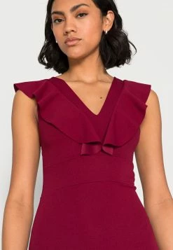 WAL G. BROOKE FRILL MIDI DRESS - Shift Dress - Berry Wine 4 WAL G. BROOKE FRILL MIDI DRESS - Shift Dress - Berry Wine -WAL G. Sales Store dd9cb135f55a449db008a2327fc45416