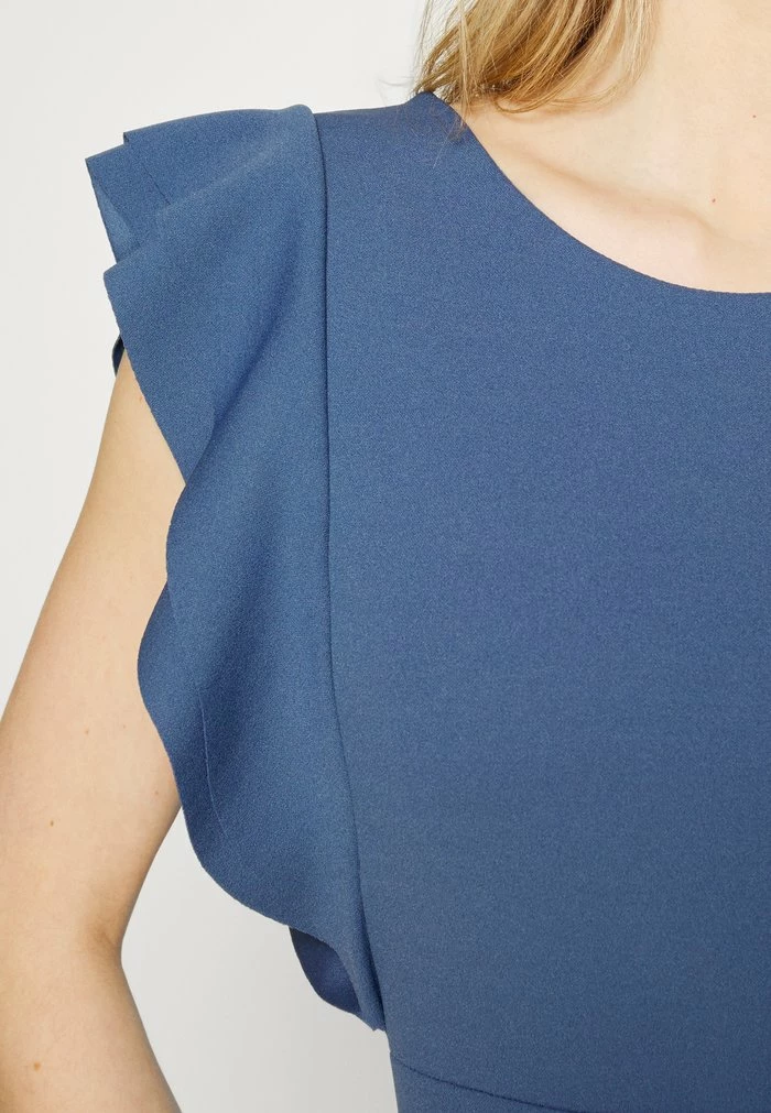 DIANA RUFFLE SLEEVE MIDI DRESS - Jersey dress - denim WAL G. DIANA RUFFLE SLEEVE MIDI DRESS - Jersey Dress - Denim -WAL G. Sales Store dda7ffc921d846e098e5b92f3eba68bc