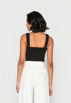 WAL G. ELOISE V NECK BODY SUIT - Top - Black -WAL G. Sales Store ddc1ddefb5e845e7a911e852779b786e