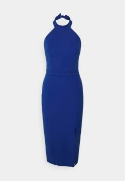 WAL G. ROCKY ZIP BACK MIDI DRESS - Cocktail Dress / Party Dress - Electric Blue -WAL G. Sales Store de8b270cb3c14410b3eff644cb249f92
