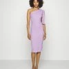 WAL G. WGXZL WEDDING - FAVOURITE ONE SHOULDER TIE MIDI DRESS - Cocktail Dress / Party Dress - Lavender