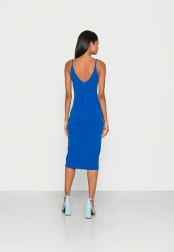 WAL G. STRAPPY SQUARE NECK MIDI DRESS - Shift Dress - Electric Blue -WAL G. Sales Store df9cade2d80245d28bea0fb847b29a94