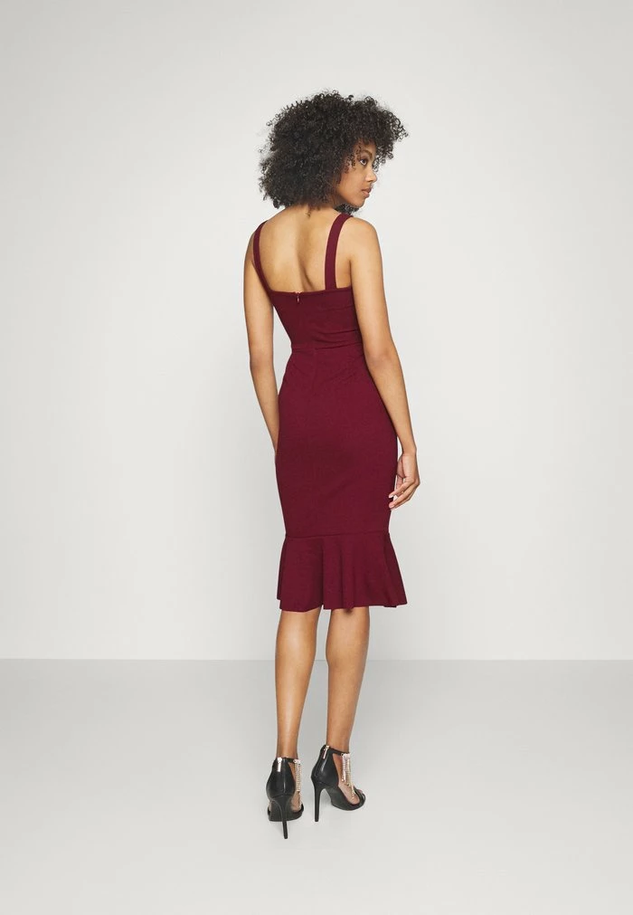 CARLA MIDI DRESS - Jersey dress - wine WAL G. CARLA MIDI DRESS - Jersey Dress - Wine -WAL G. Sales Store e3e6427e489244c591f94443b7473fbc