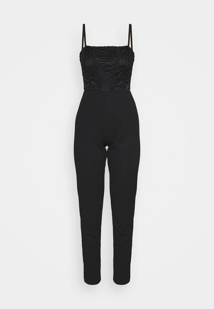 SHAHEEN LACE - Jumpsuit - black WAL G. SHAHEEN LACE - Jumpsuit - Black -WAL G. Sales Store e414cd548f234a25ae69d1370966f987