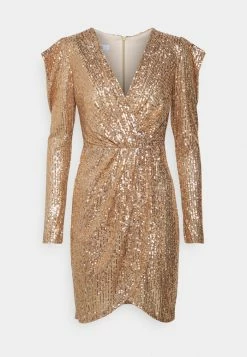 WAL G. MICHELLE SEQUIN EMBELLISHED DRESS - Cocktail Dress / Party Dress - Gold -WAL G. Sales Store e4a57346411c4daf9b3e5392c4dd2147
