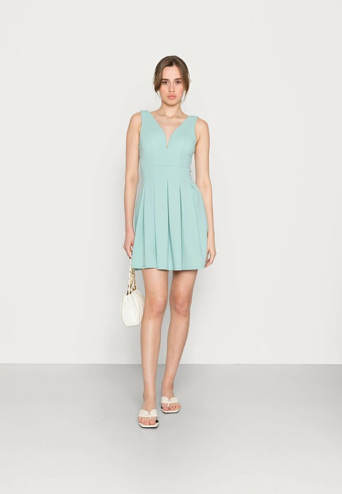 PLEATED FIT AND FLARE - Cocktail dress / Party dress - mint WAL G. PLEATED FIT AND FLARE - Cocktail Dress / Party Dress - Mint -WAL G. Sales Store e568e52bb4674d149aae4c7e7ce3c307