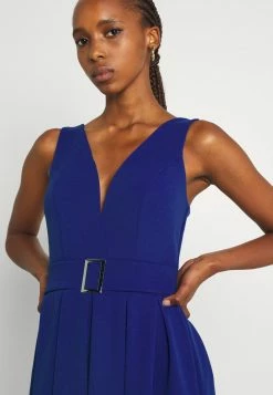 WAL G. DEBBIE BUCKLE SKATER DRESS - Cocktail Dress / Party Dress - Electric Blue -WAL G. Sales Store e5bb68b402c94713a3f0d6384ce41ee1