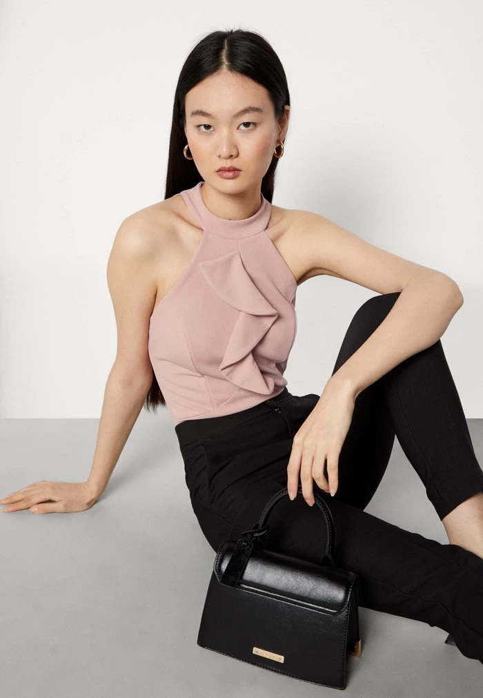 FRAN FRILL BODYSUIT - Top - blush pink WAL G. FRAN FRILL BODYSUIT - Top - Blush Pink -WAL G. Sales Store e5bc071716e34a8ea3a997eaa08265c1