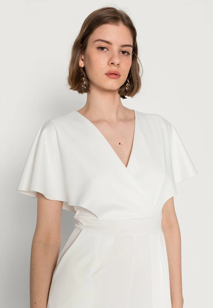 WGXZL WEDDING - BETTY V NECK WRAP JUMPSUIT - Jumpsuit - white WAL G. WGXZL WEDDING - BETTY V NECK WRAP JUMPSUIT - Jumpsuit - White -WAL G. Sales Store e60617fe225048dfb7ca001264e8828c