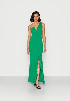 WAL G. SONYA ONE SHOULDER MAXI DRESS - Occasion Wear - Leaf Green