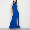 WAL G. HALTER NECK MAXI DRESS - Occasion Wear - Electric Blue