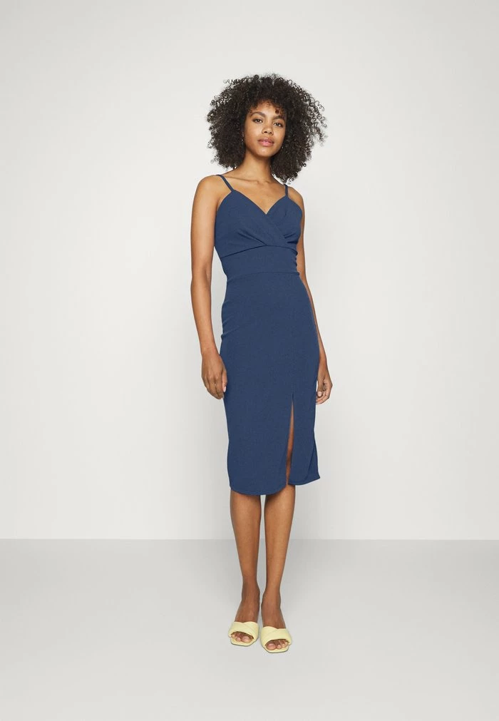 SHERRIE MIDI DRESS - Cocktail dress / Party dress - denim blue WAL G. SHERRIE MIDI DRESS - Cocktail Dress / Party Dress - Denim Blue -WAL G. Sales Store e6c8c697bbb64c9e83e58a807a05fb72