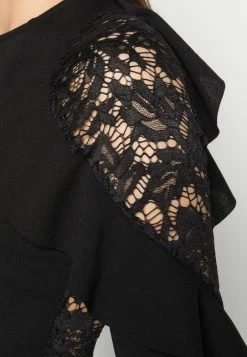 WAL G. MARLEE FRILL DRESS - Cocktail Dress / Party Dress - Black -WAL G. Sales Store e6d6be8709284e06aaf2985d9c6a8897