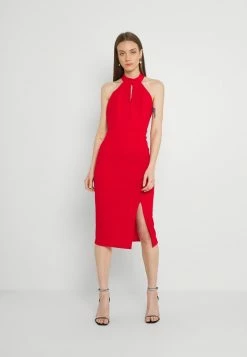 WAL G. JAYNE LEE HALTER NECK DRESS - Cocktail Dress / Party Dress - Red