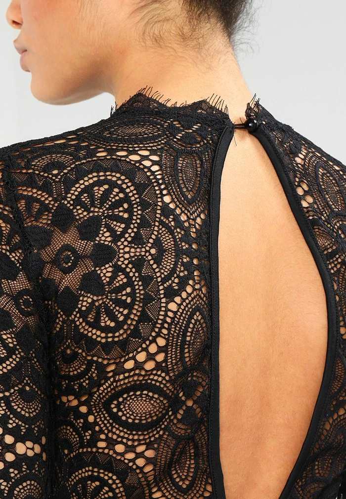 DETAIL MINI DRESS - Cocktail dress / Party dress - black WAL G. DETAIL MINI DRESS - Cocktail Dress / Party Dress - Black -WAL G. Sales Store e7f737af1eb34a07bb80861a61720ff1