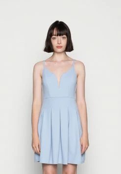 WAL G. APRIL SKATER DRESS - Jersey Dress - Baby Blue