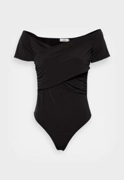 WAL G. HALLIEOFF THE SHOULDER BODY SUIT - Basic T-shirt - Black -WAL G. Sales Store e81c2b8606884ee597b998eb7cf5c2e4