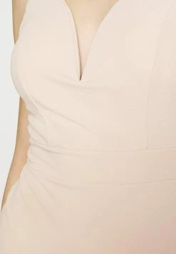 WAL G. DELANA MIDI DRESS - Cocktail Dress / Party Dress - Beige -WAL G. Sales Store e9fab193e83b4b99996b59a079aefe95