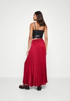WAL G. HOLLY PLEAT SKIRT - Maxi Skirt - Wine -WAL G. Sales Store ebfe34df8df64b75a620779eb77610fe